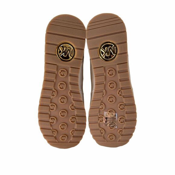 ✨Michael Kors Maddy Trainer Sneaker Brown Gold Women's Sz 5.5 Casual Luxury New - Picture 7 of 10